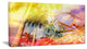 "Yellow Retro Palm Trees" Canvas Print