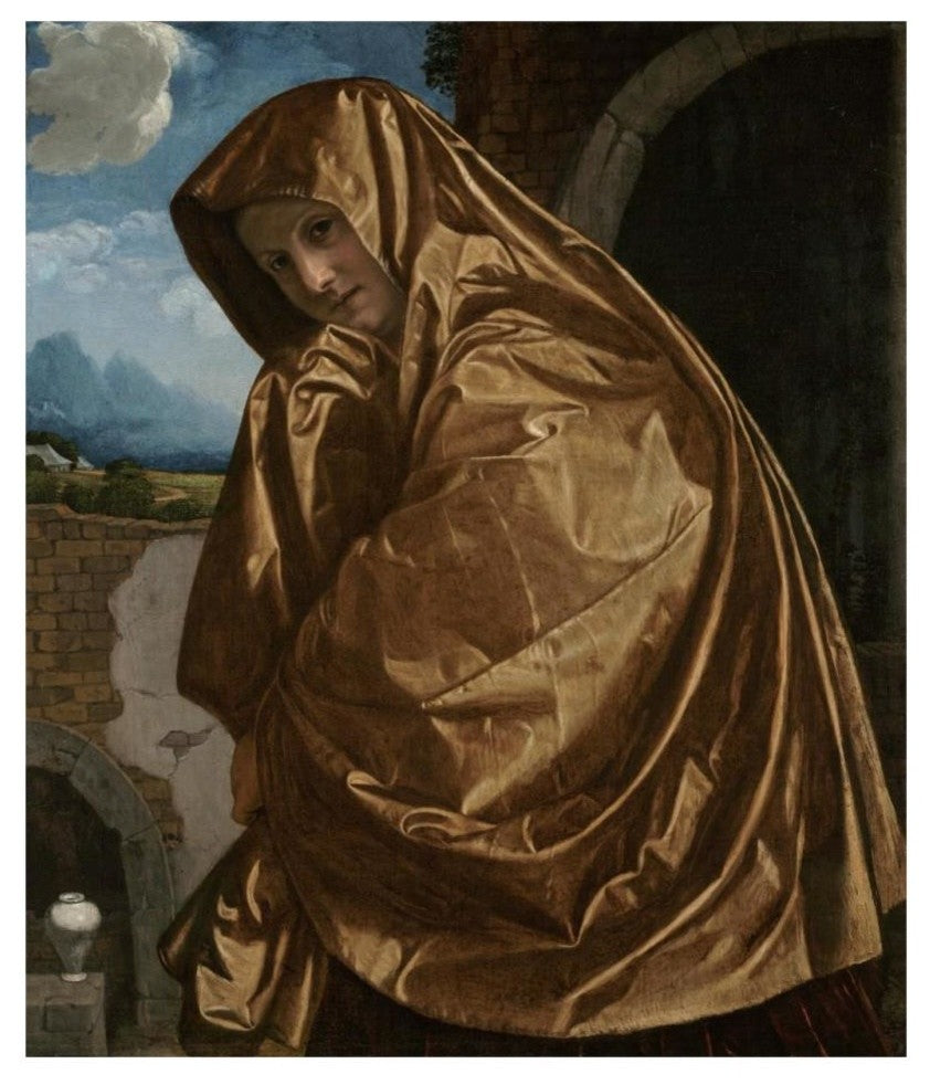 "Saint Mary Magdalene at the Sepulchre" Paper Art, 28"x32"