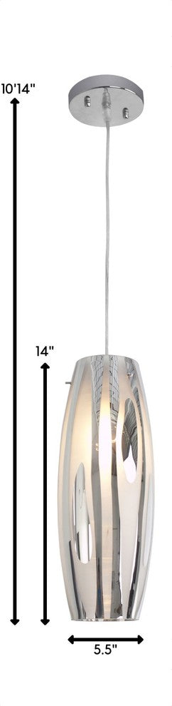 Varaluz AC1070 Chroman Empire 14" Pendant - Chrome