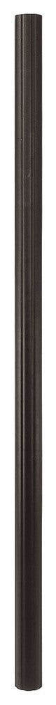 Outdoor Cast Aluminum Fluted Lighting Post, Black, Bronze