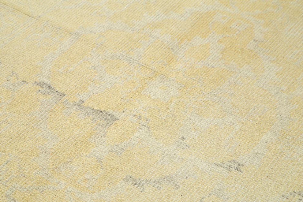 Rug N Carpet - Handwoven Oriental 5' 0" x 7' 10" Decorative Yellow Oushak Rug