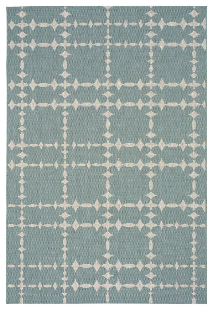 Capel COCOCOZY Elsinore-Tower Court Blue 4738_420 Machine Woven Rugs - 5' 3" X 7