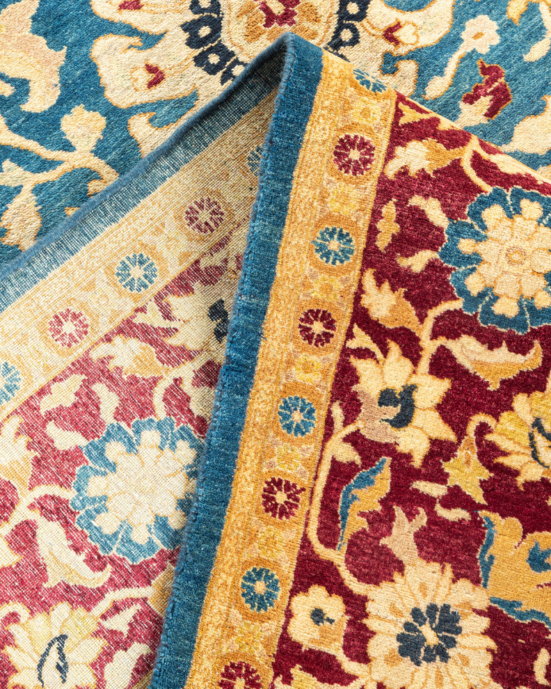 Mogul, One-of-a-Kind Hand-Knotted Area Rug Blue, 6'1"x8'10"