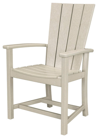 Polywood Quattro Adirondack Dining Chair, Sand