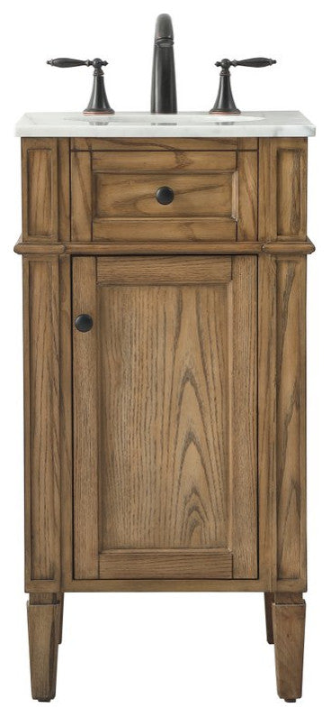 Elegant VF12518DW 18" Single Bathroom Vanity, Driftwood