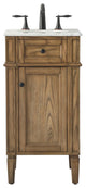 Elegant VF12518DW 18" Single Bathroom Vanity, Driftwood