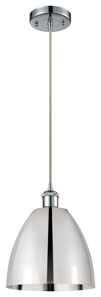 Ballston Dome Mini Pendant, Polished Chrome, LED