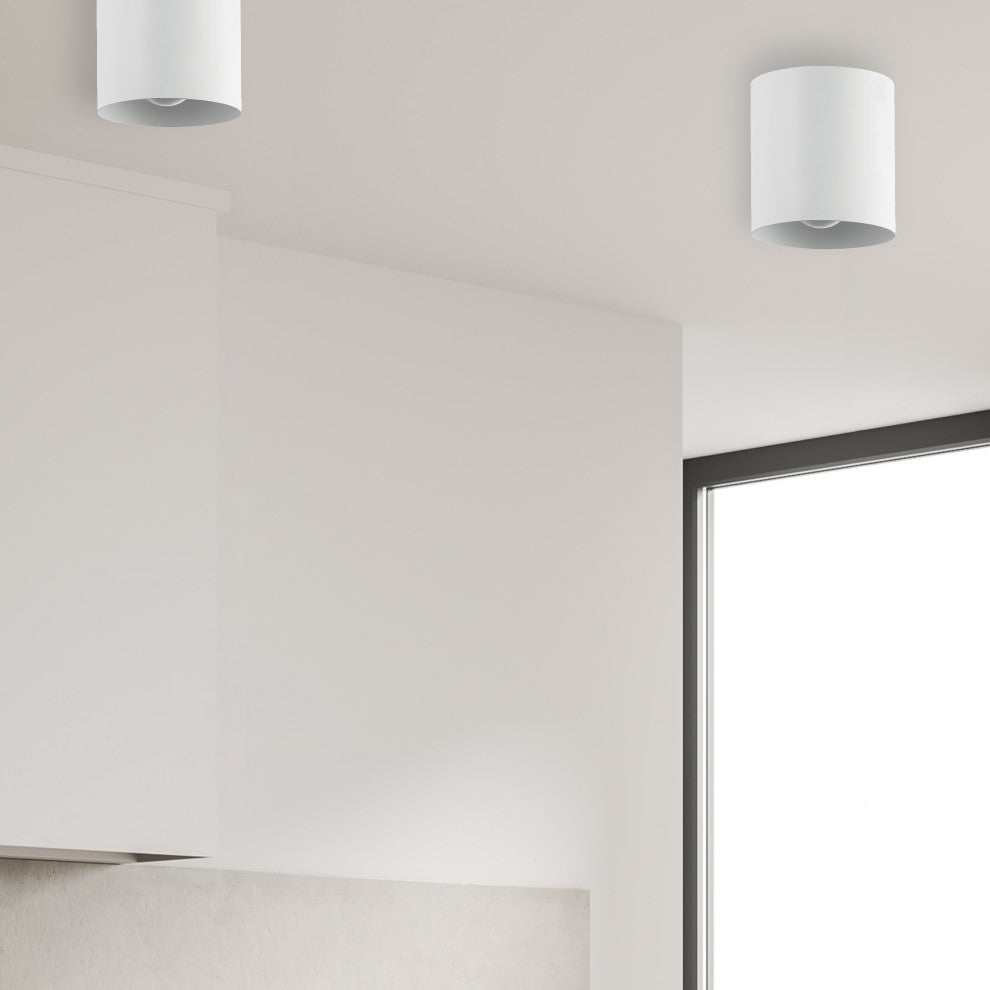 Flush Mount Ceiling Light Theron Integrated LED, Matte White