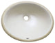 Avanity Undermount 18" Oval Vitreous China Ceramic Sink, White Finish