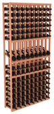 9 Column Display Row Wine Cellar Kit, Premium Redwood, Satin