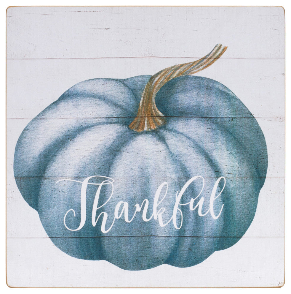 Pumpkin Sentiment Sign, 4-Piece Set