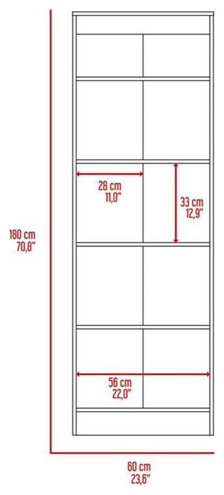 Multi Storage Pantry Cabinet in White - Material Engineered Wood