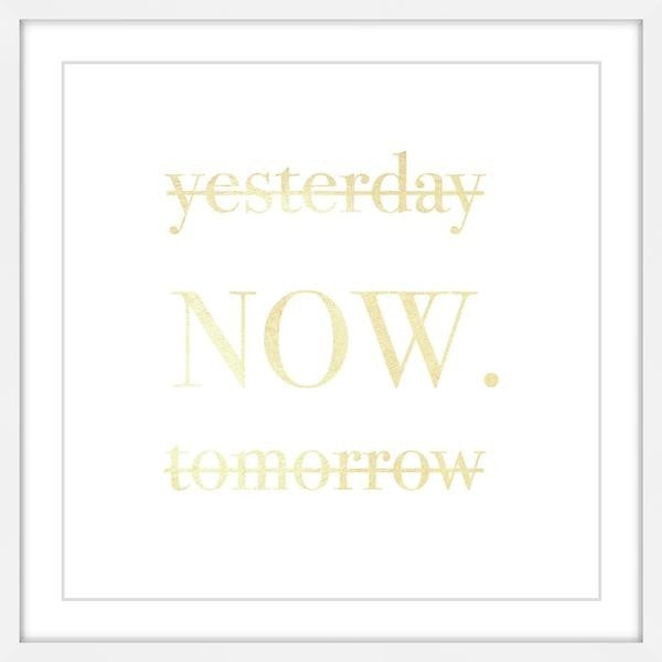 "Now II" Framed Painting Print, 18"x18"