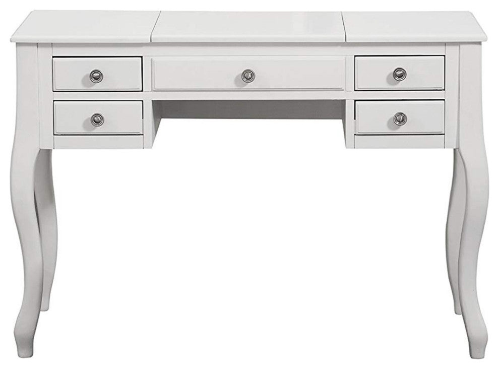 Cherub Vanity Set Featuring Stool And Mirror White