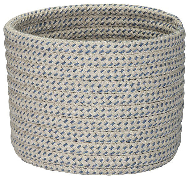 Colonial Mills Basket Sunbrella Sandstorm Basket Cornflower Round
