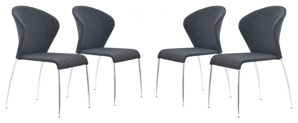 Oulu Dining Chair, Set of 4 Graphite