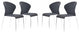 Oulu Dining Chair, Set of 4 Graphite