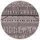 Ahgly Company Indoor Round Mid-Century Modern Area Rugs, 5' Round