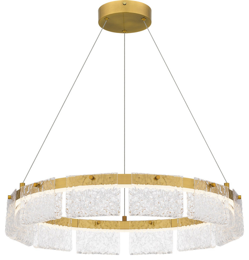 Alice LED Pendant, Brushed Gold