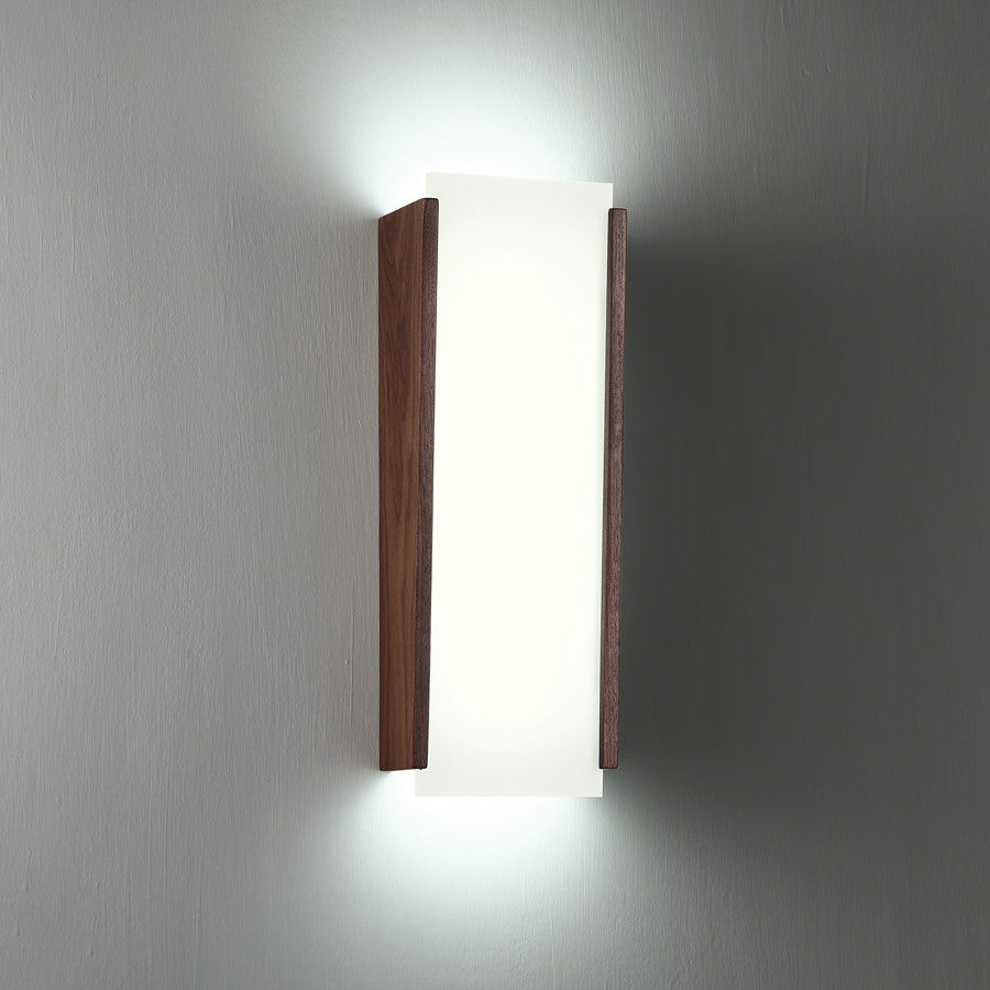 Elysia LED Wall Sconce 3000K, Dark Walnut