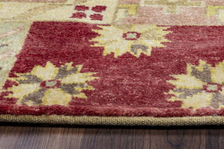 Rizzy Home Aquarius AQ8841 Burgundy Patchwork Area Rug, Rectangular 2'x3'