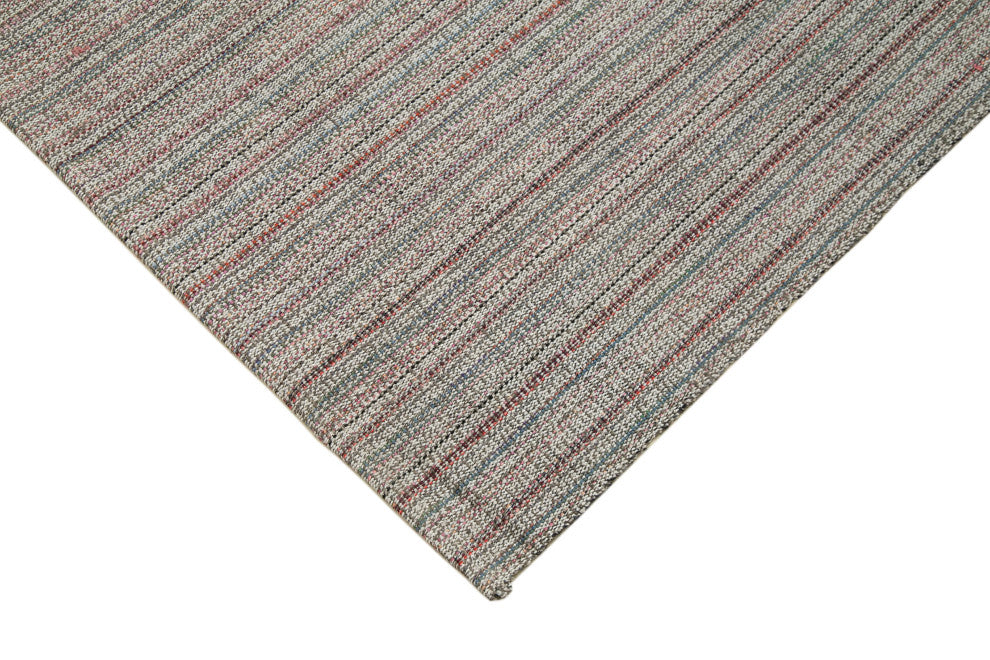 Rug N Carpet - Handmade Turkish 9' 11'' x 13' 1'' Modern Design Wool Kilim Rug