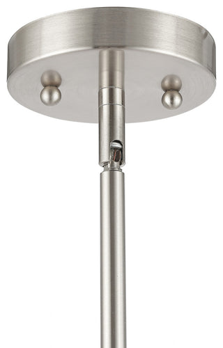 5-Light Double Drum Shaded Chandelier Ceiling Light, Brushed Nickel