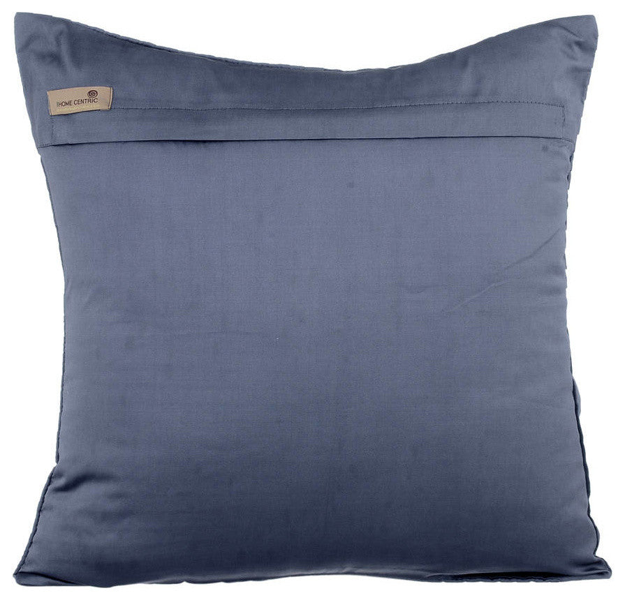 Gray Decorative Pillow Covers 22"x22" Silk, Gray Ripples