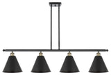 Ballston Cone Island Light, Black Antique Brass, Matte Black