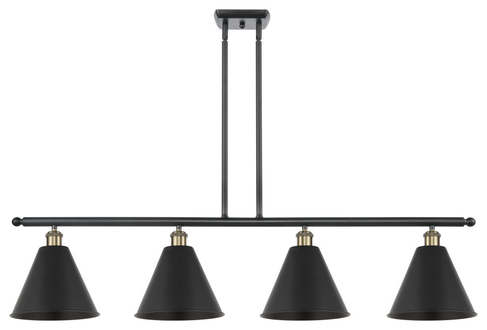 Ballston Cone Island Light, Black Antique Brass, Matte Black