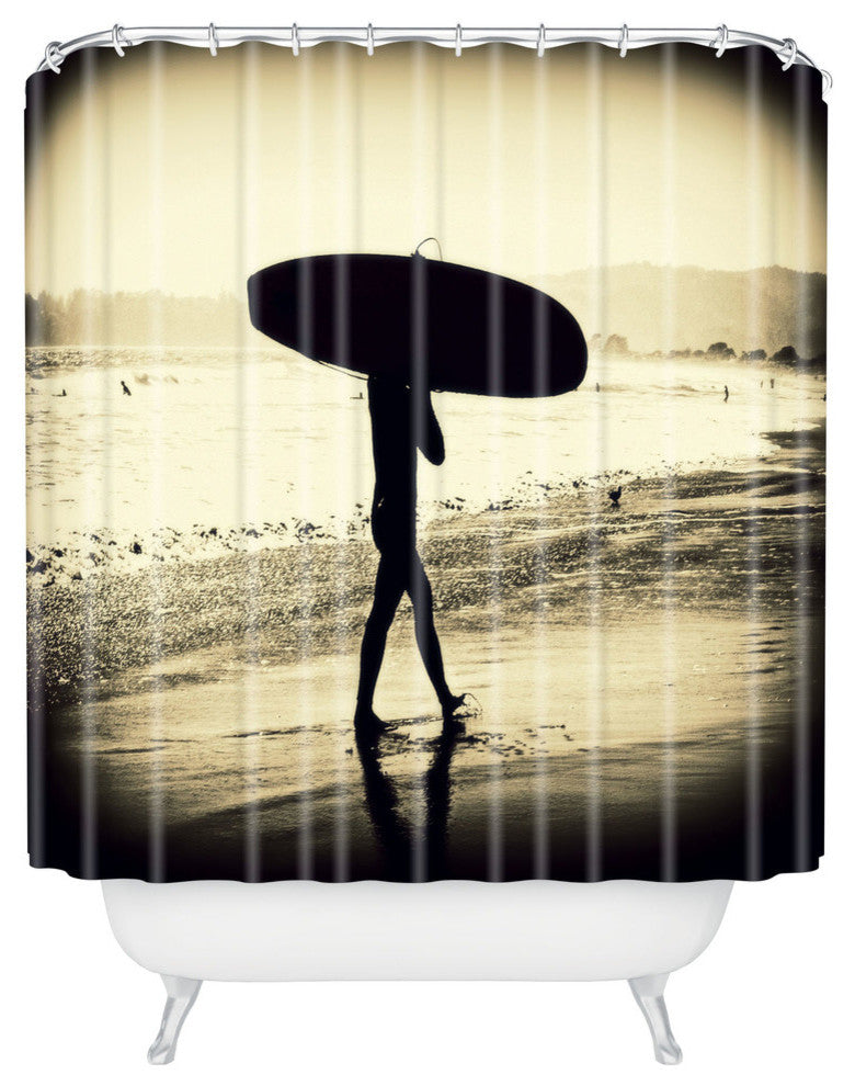 Deny Designs Shannon Clark Surfers Silhouette Shower Curtain