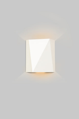 Calx Outdoor LED Sconce, Uplight/Downlight, Textured White, Cool White