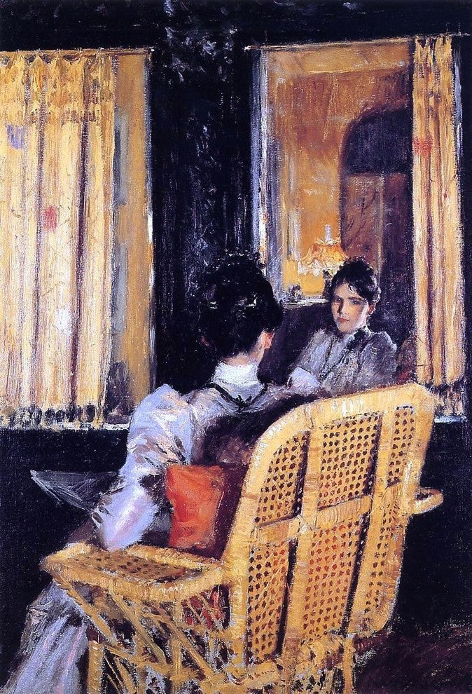 William Merritt Chase Reflection, 18"x27" Wall Decal