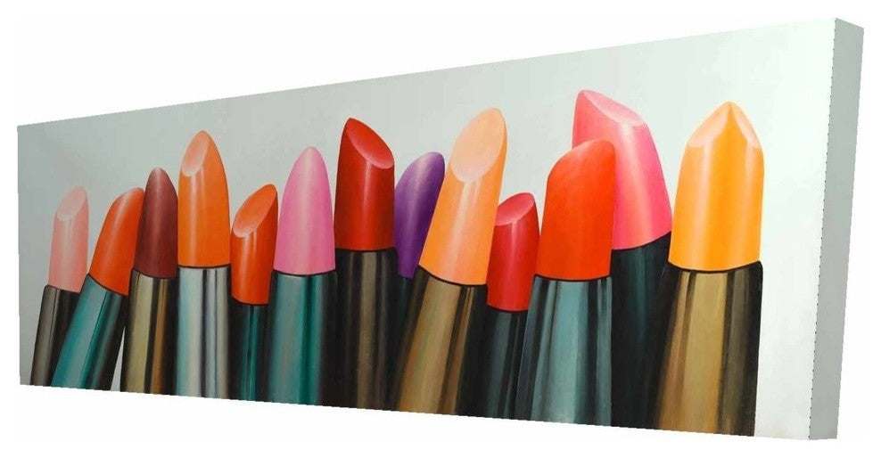 Lipstick Collection For Woman Print on Wrapped Canvas