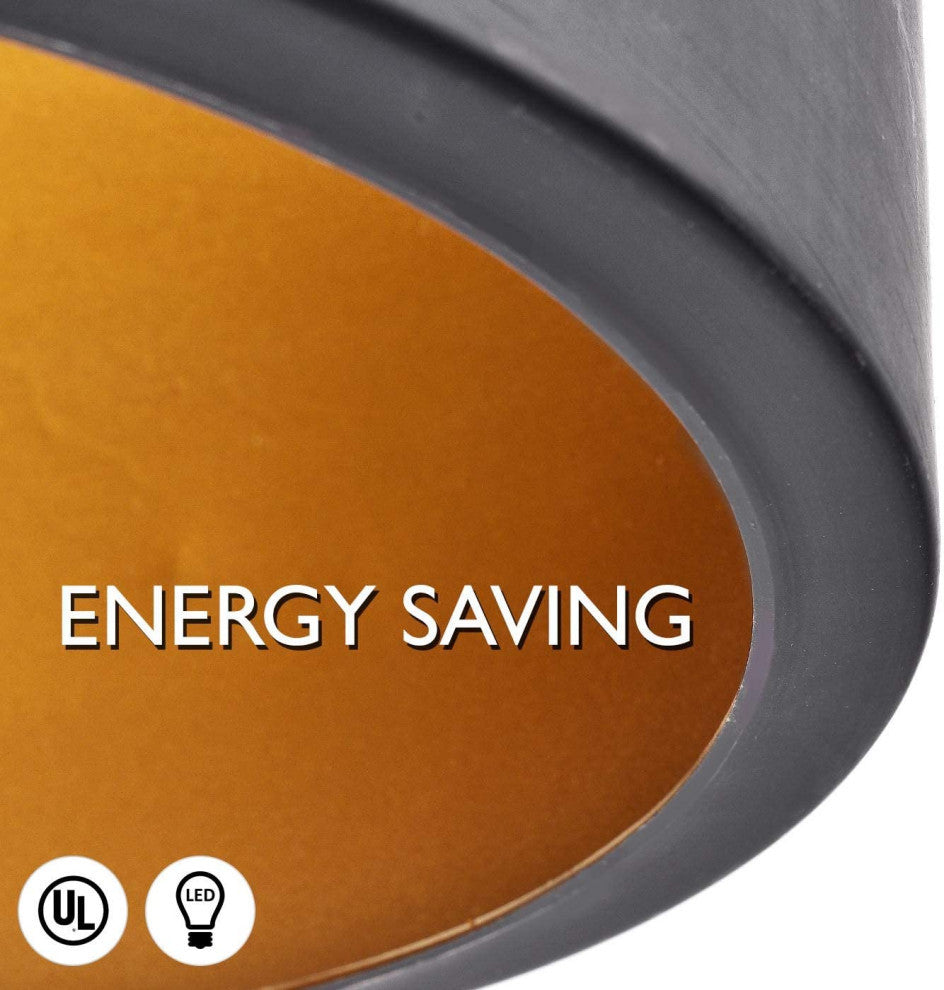 Modern Aluminum Pendant Lighting Matte Black Ceiling Hanging Light Fixture