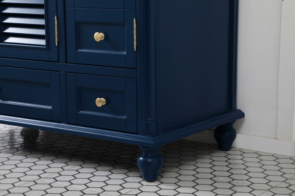 Home Living 42" Single Bathroom Vanity, Blue