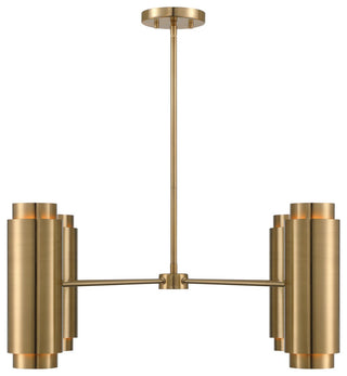 Lio 8-Light Chandelier, Noble Brass by Breegan Jane