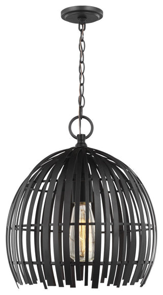 Hanalei Small One Light Pendant, Midnight Black
