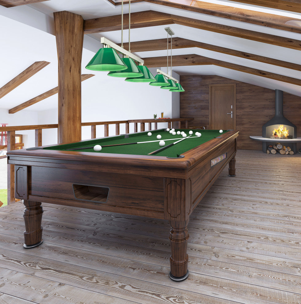 Zlite 152BN-PGR 3-Light Billiard Light, Green