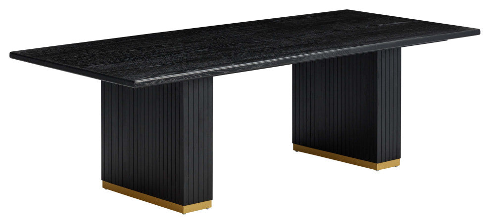 Chelsea Rectangular Dining Table, Black Oak