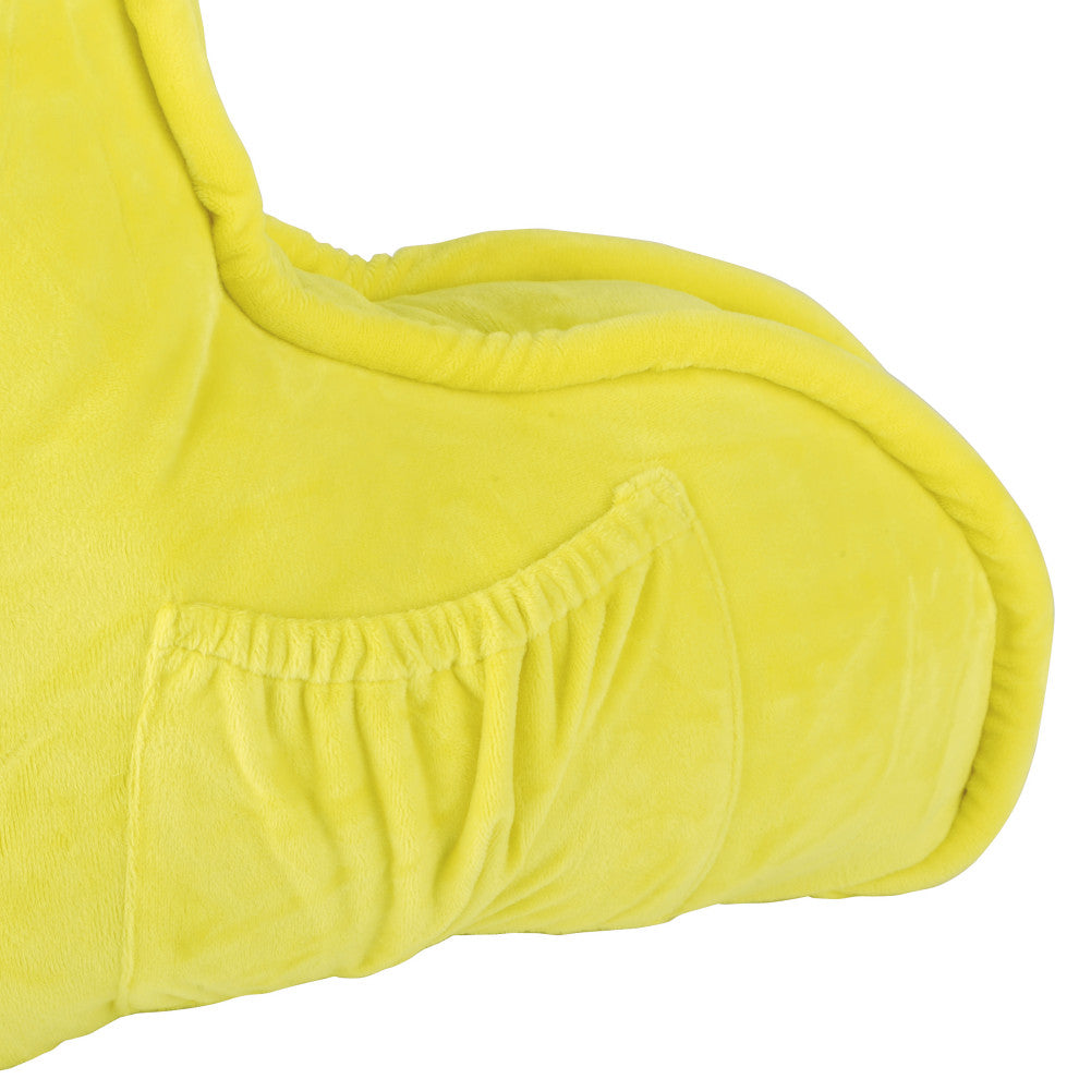 Supersoft Bedrest Lounger Backrest With DIY Filling, Butter Cup