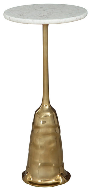 Dustin Aluminum Side Table, Gold