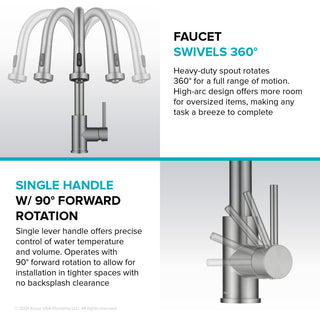 Bolden Sensor 2-Function Pull-Down 1-Handle Kitchen Faucet, Matte Black