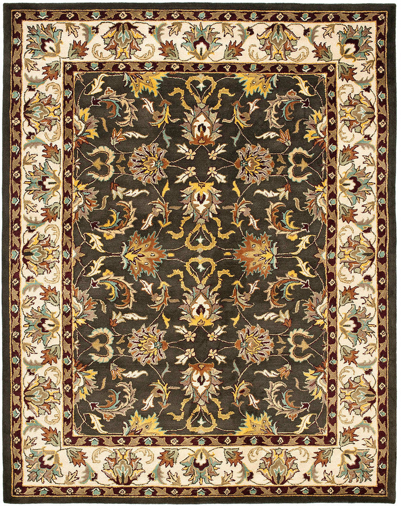 Safavieh Heritage Hg819A Black, Ivory Area Rug