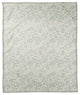 Blue Dainty Floral 50x60 Coral Fleece Blanket