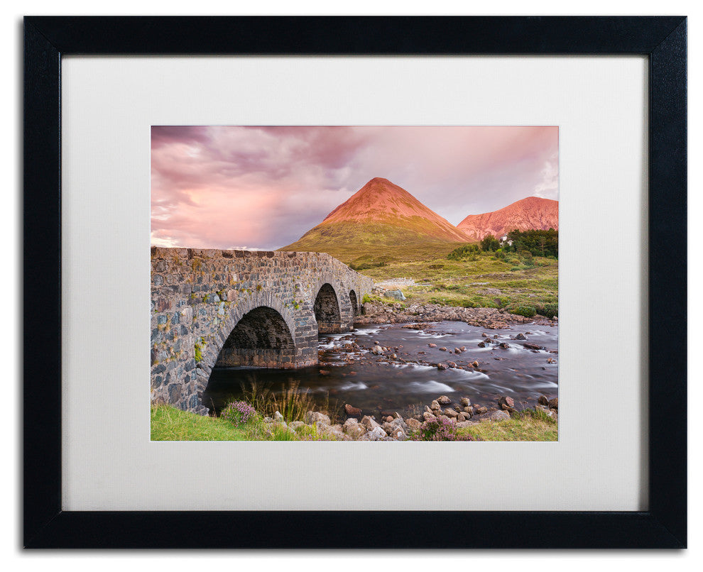 Blanchette Photography 'Scottish Bridge', Black Frame, White Matte, 20"x16"