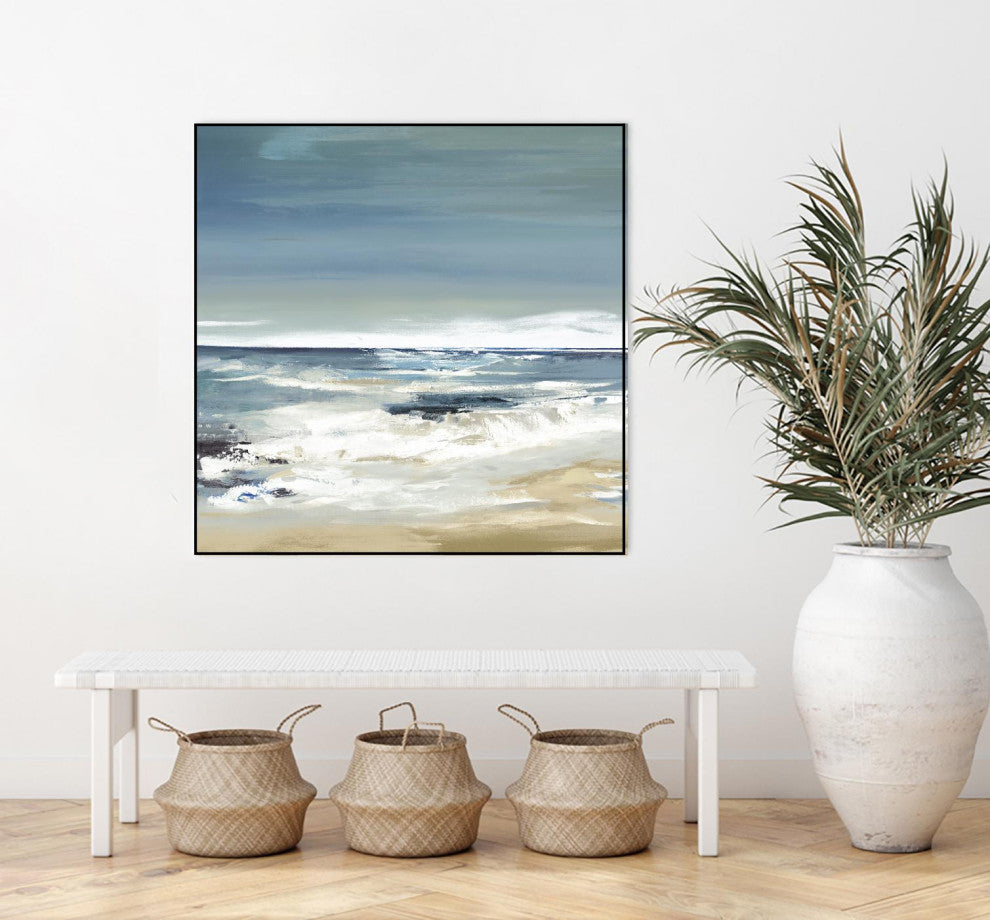 "East Coast II" Framed Canvas by Giant Art 20"x20"