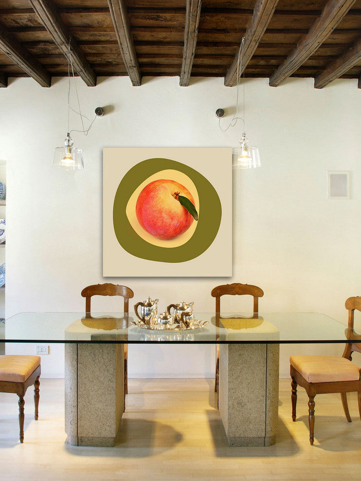 "September Peach" Painting Print on Canvas by Irena Orlov