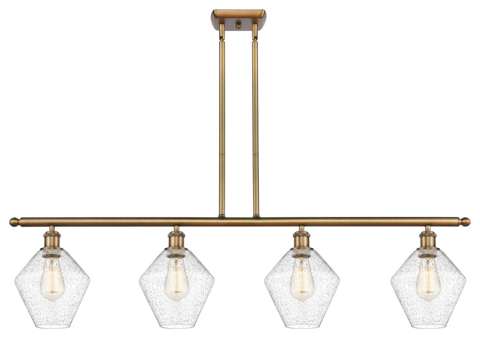 Innovations 516-4I-BB-G654-8-LED 4-Light Island Light, Brushed Brass