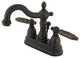 Kingston Brass 4" Centerset Bathroom Faucet, Oil Rubbed Bronze
